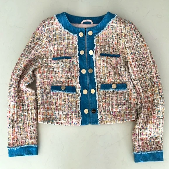 Marciano Guess Metallic Tweed Cropped jacket - Picture 2 of 7